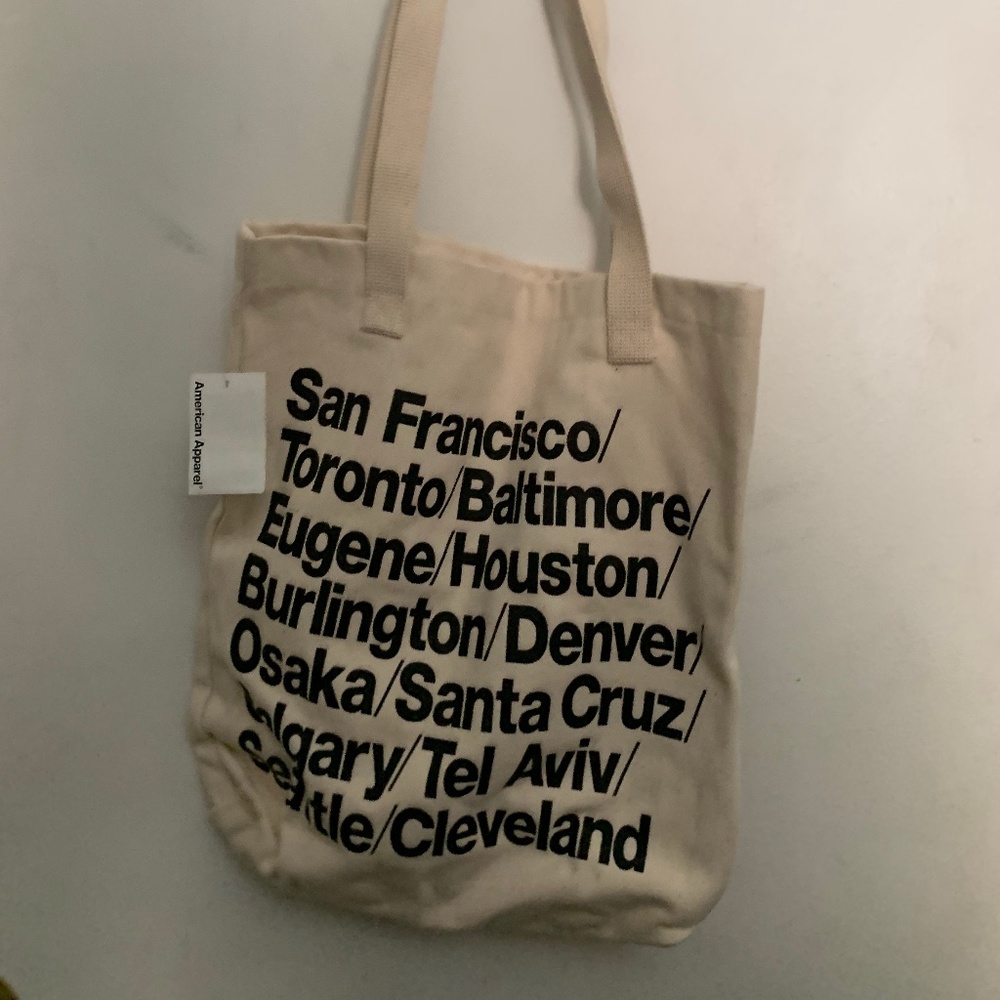 American Apparel Cities Tote Bag